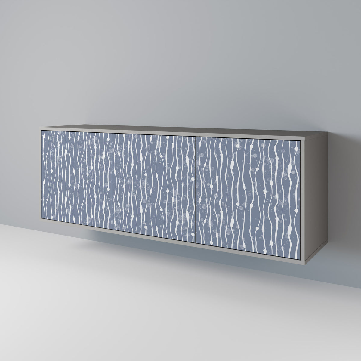 GRAPHITE RAIN Třídveřová komoda