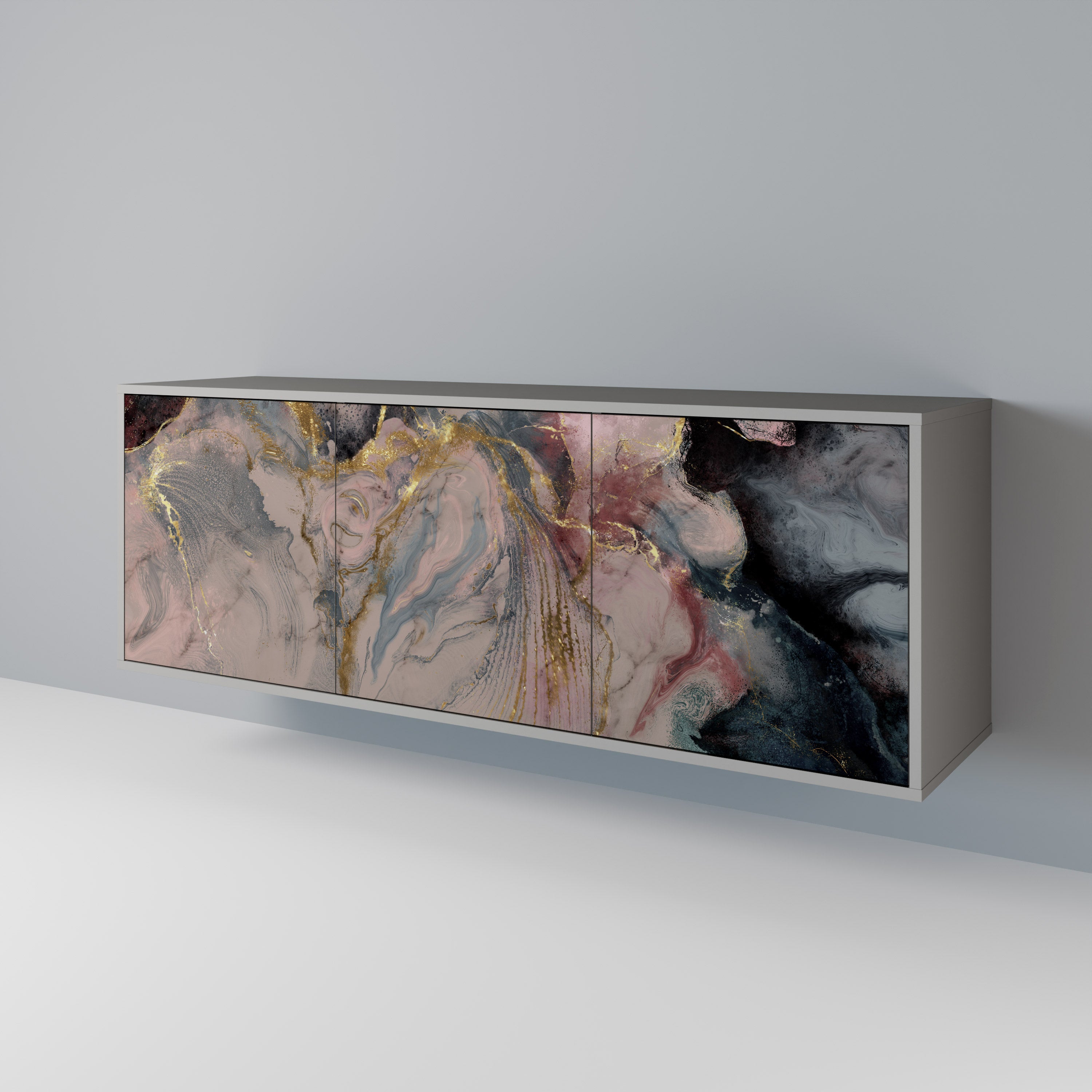 GILDED SWIRLS 3-Door Sideboard