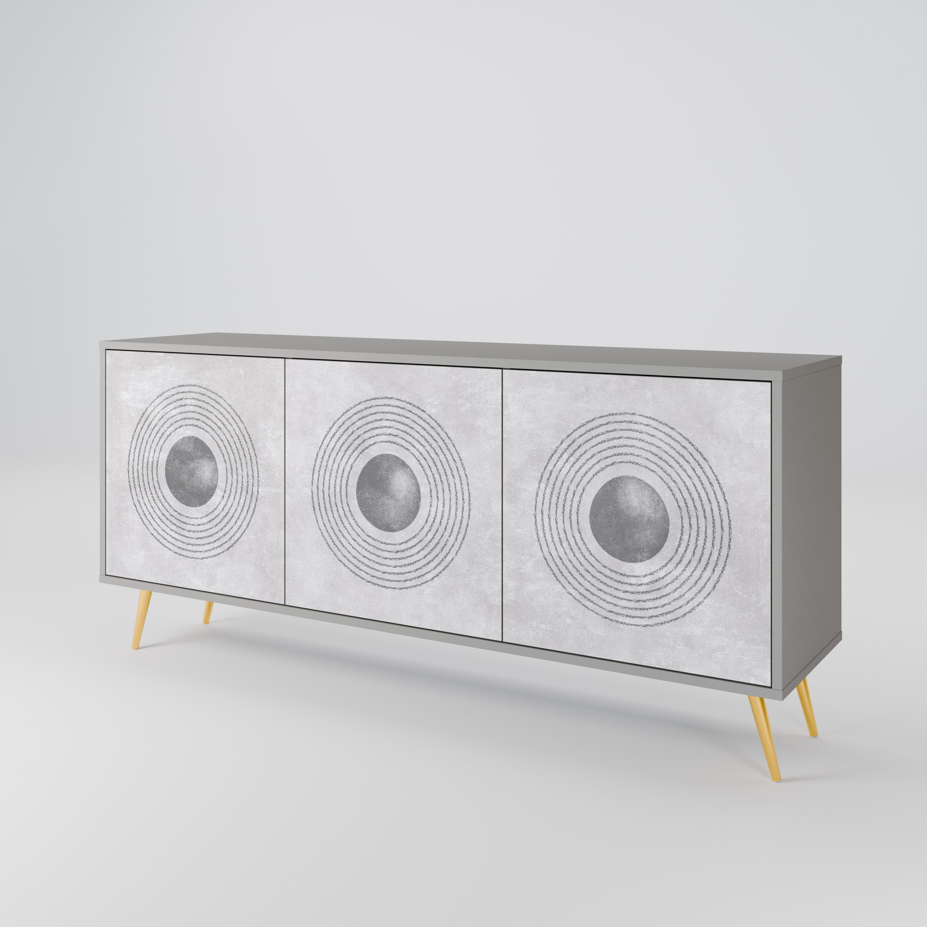 SOLID CIRCLES 3-Door Sideboard