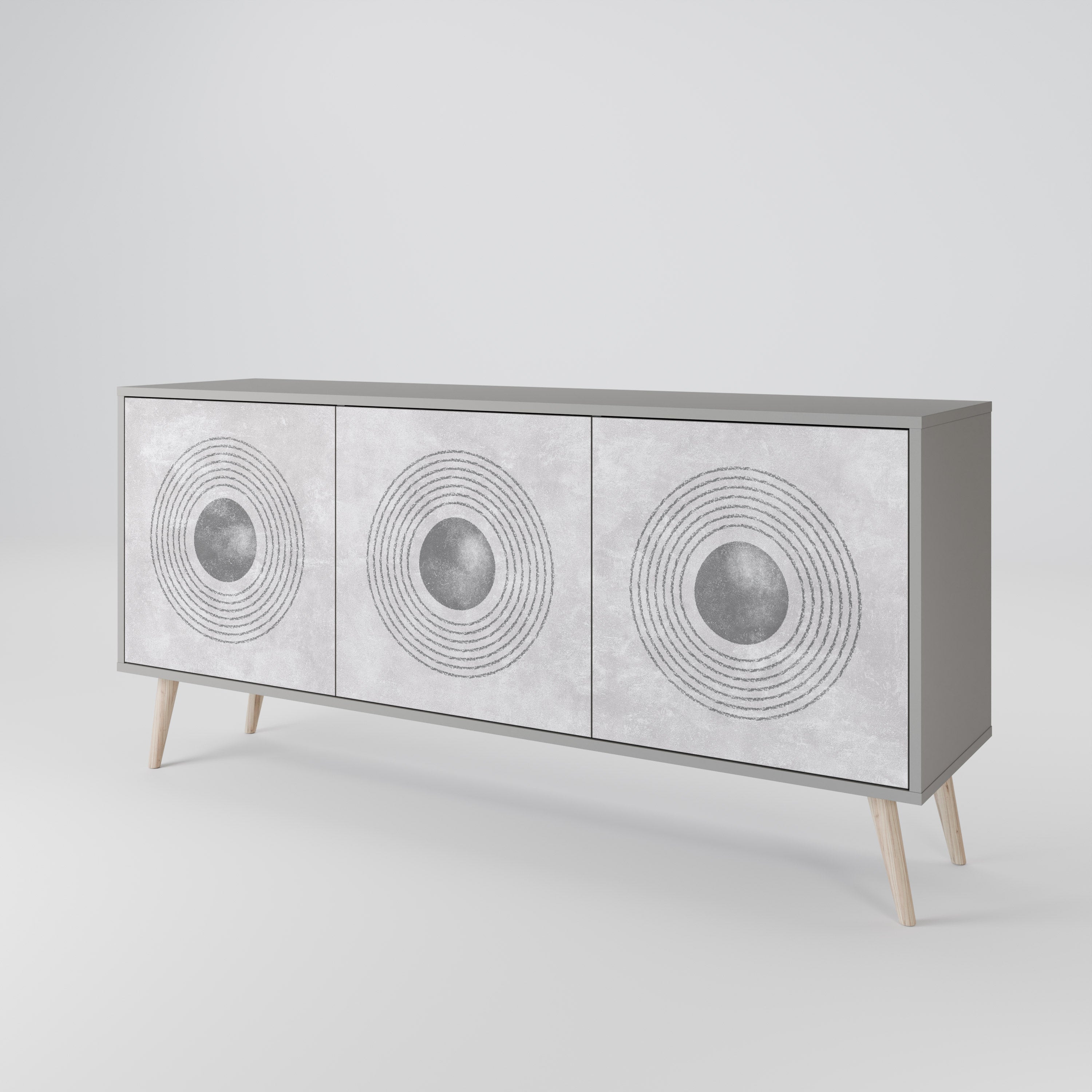 SOLID CIRCLES 3-Door Sideboard