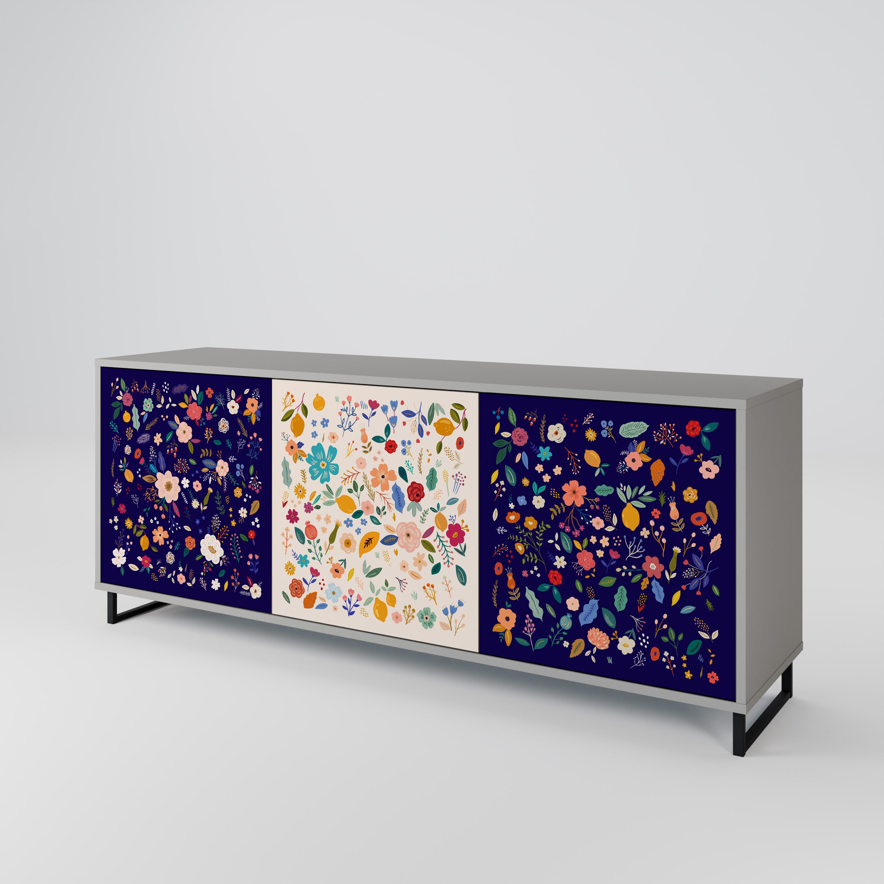 FLORAL COMBINATION 3-Door Sideboard