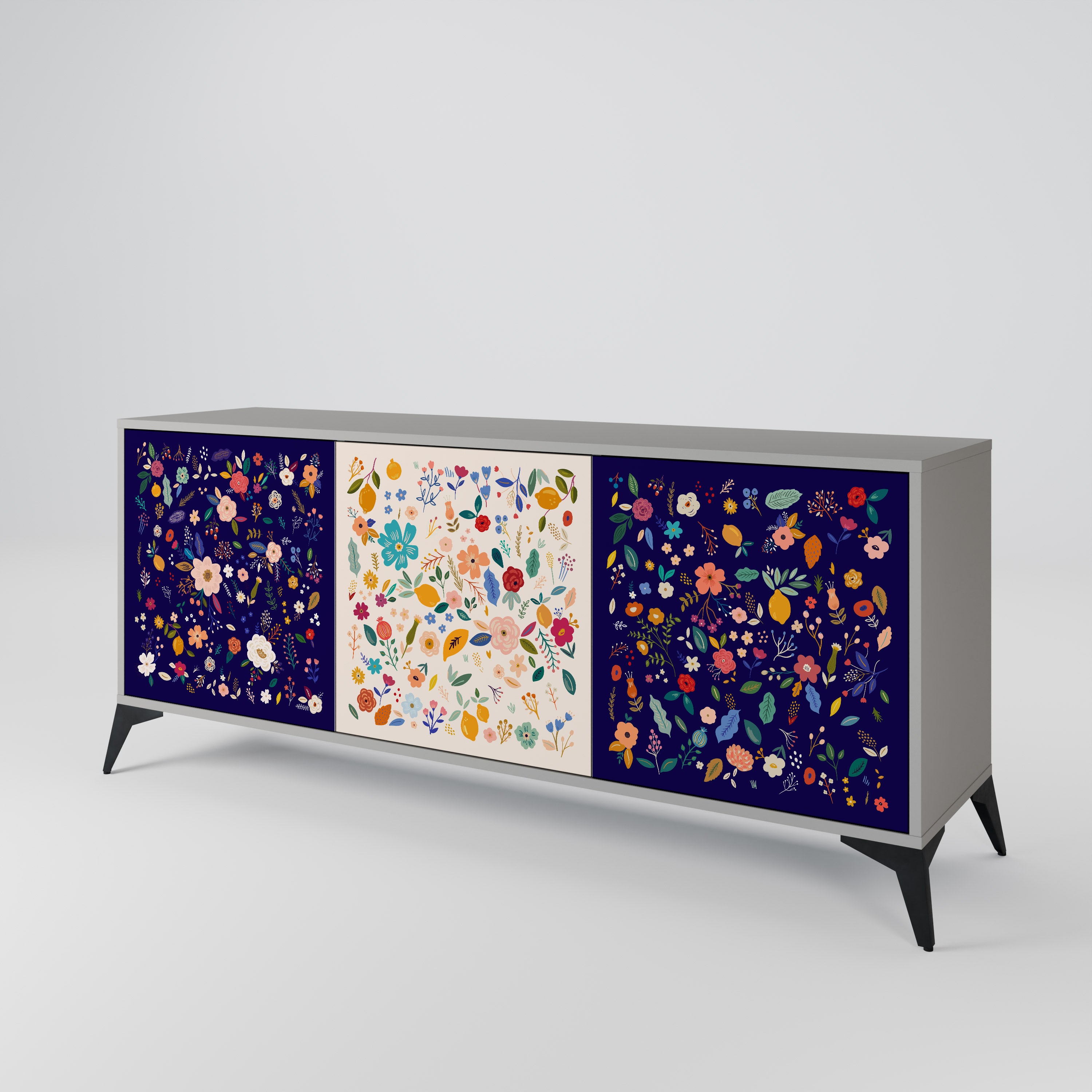 FLORAL COMBINATION 3-Door Sideboard