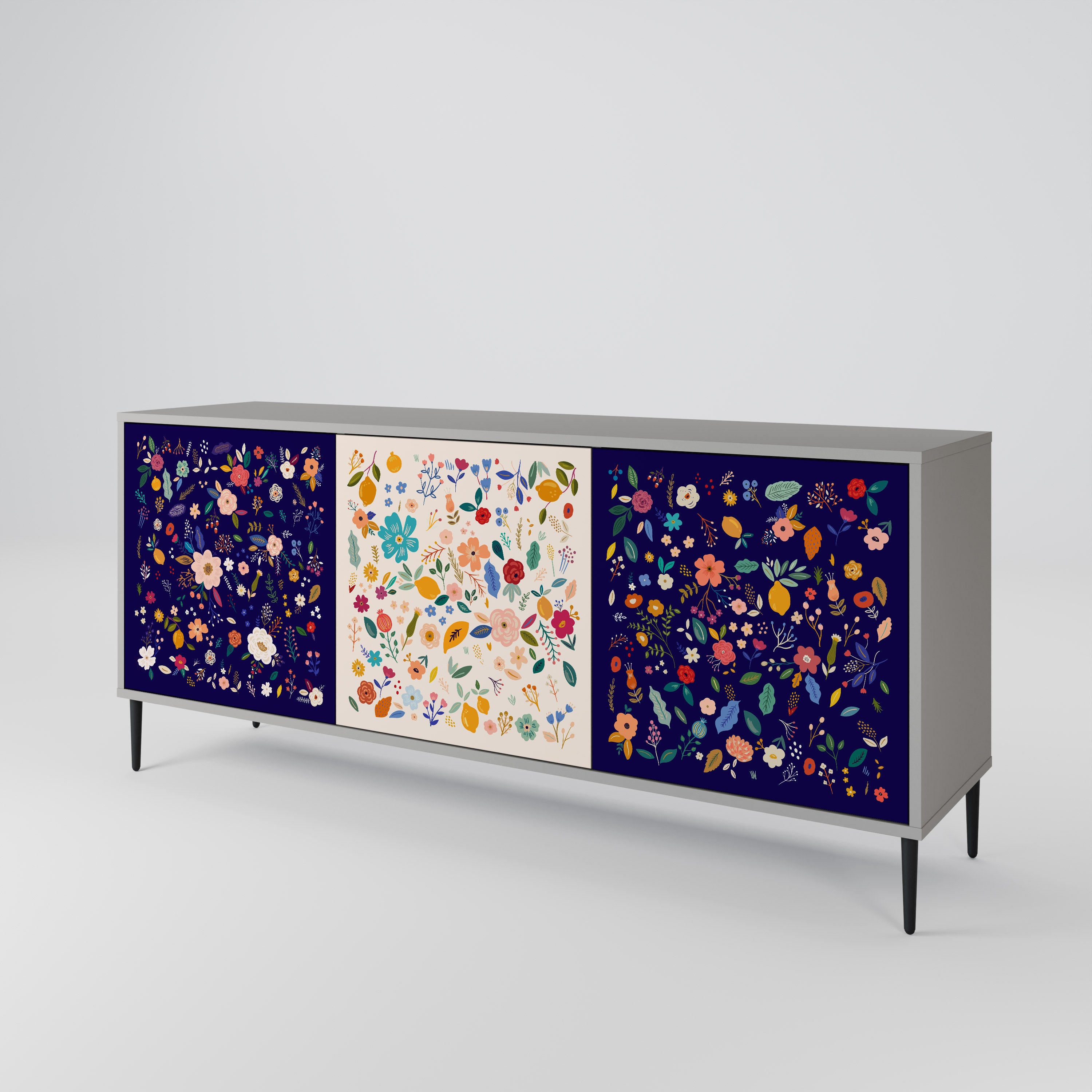 FLORAL COMBINATION 3-Door Sideboard