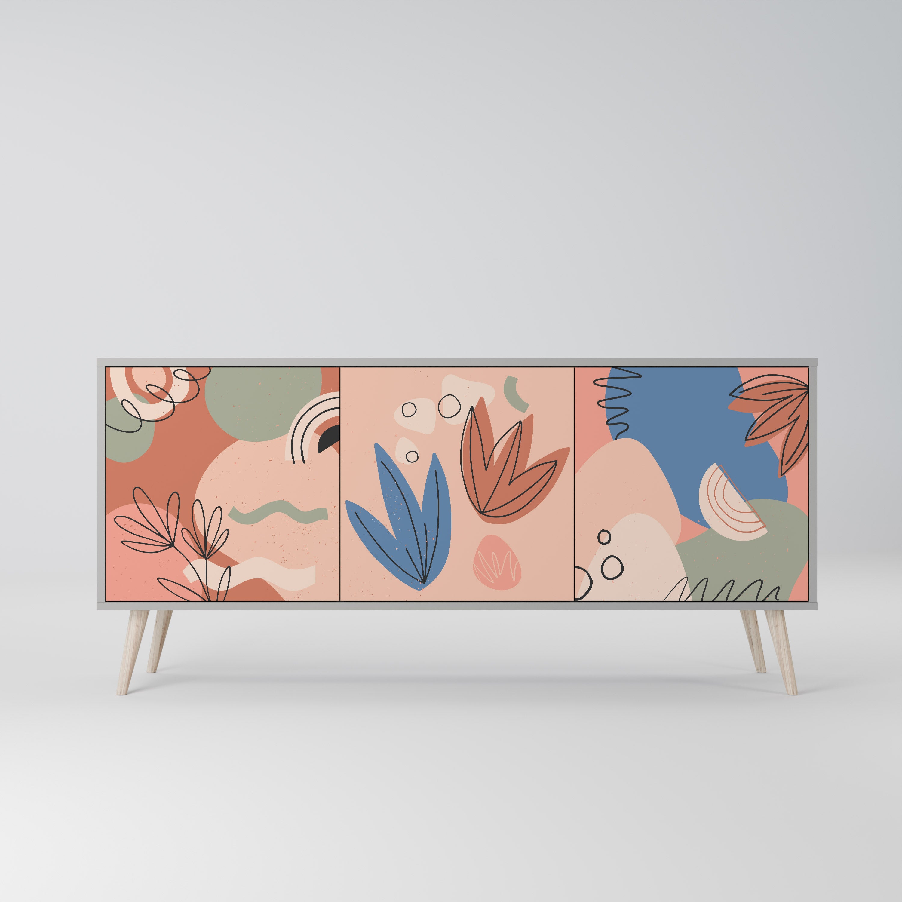 PASTEL DESTINY Třídveřová komoda