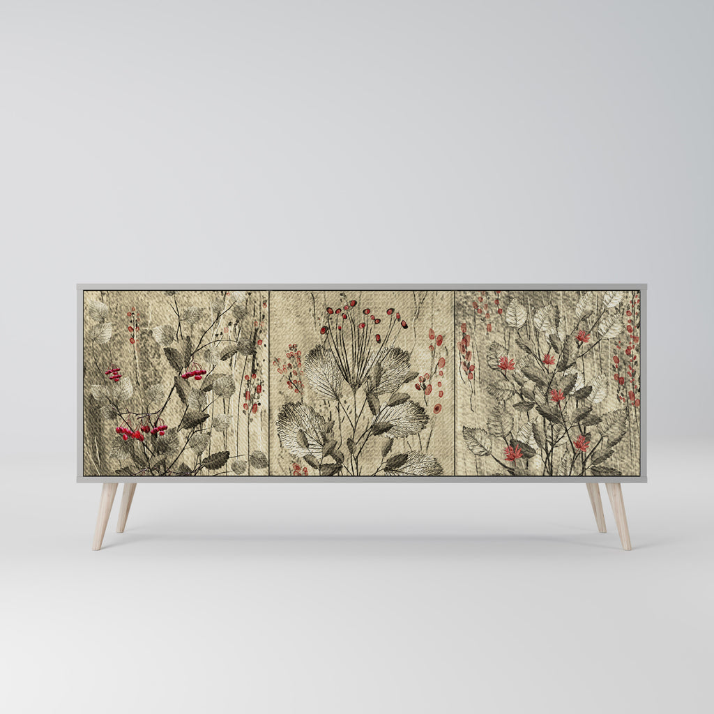 HERBAL GRACE 3-Door Sideboard