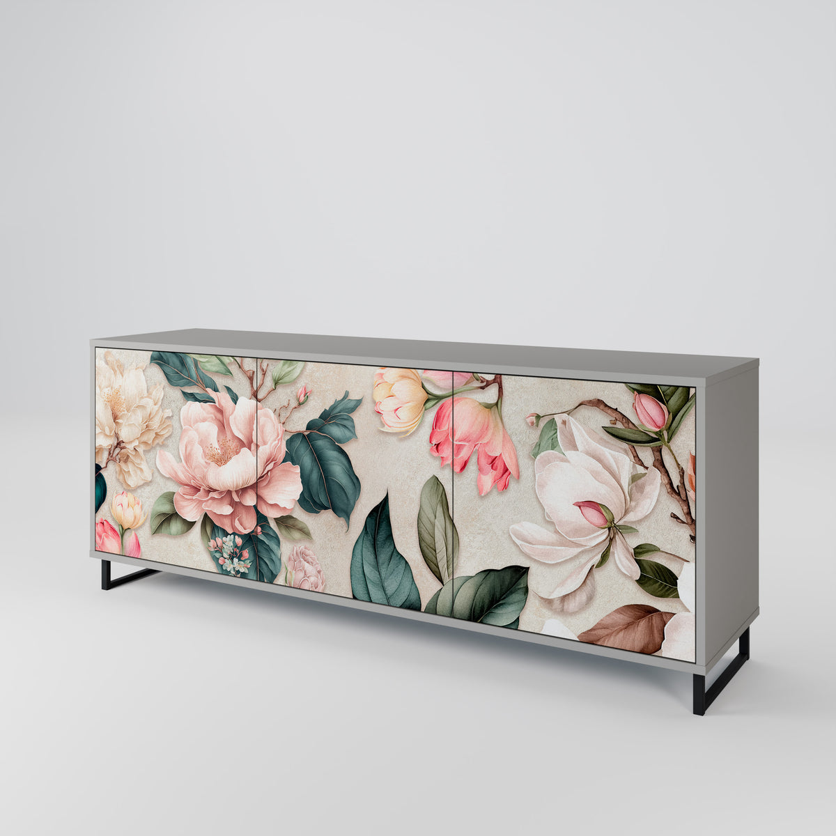 FLORAL GRACE Třídveřová komoda