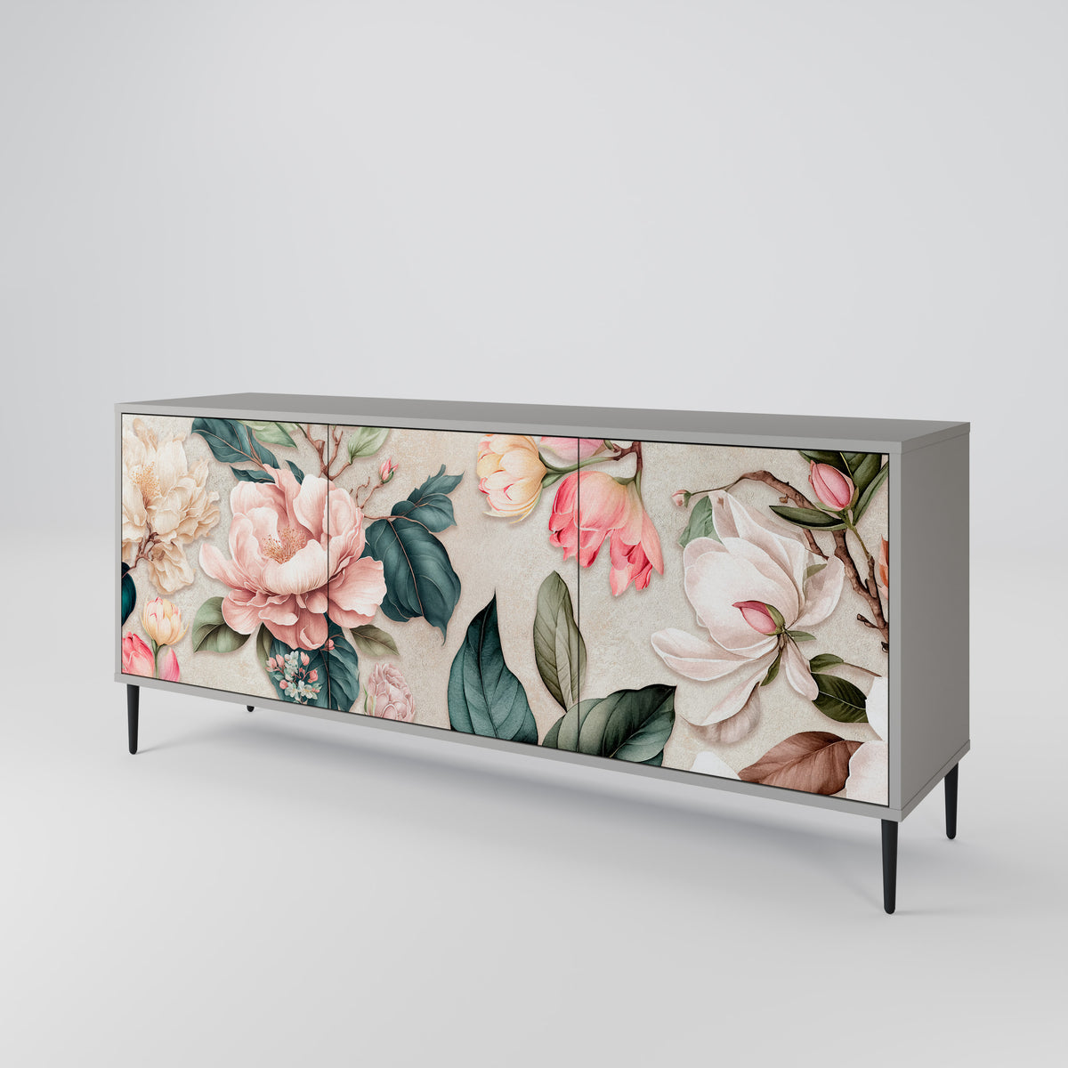 FLORAL GRACE Třídveřová komoda