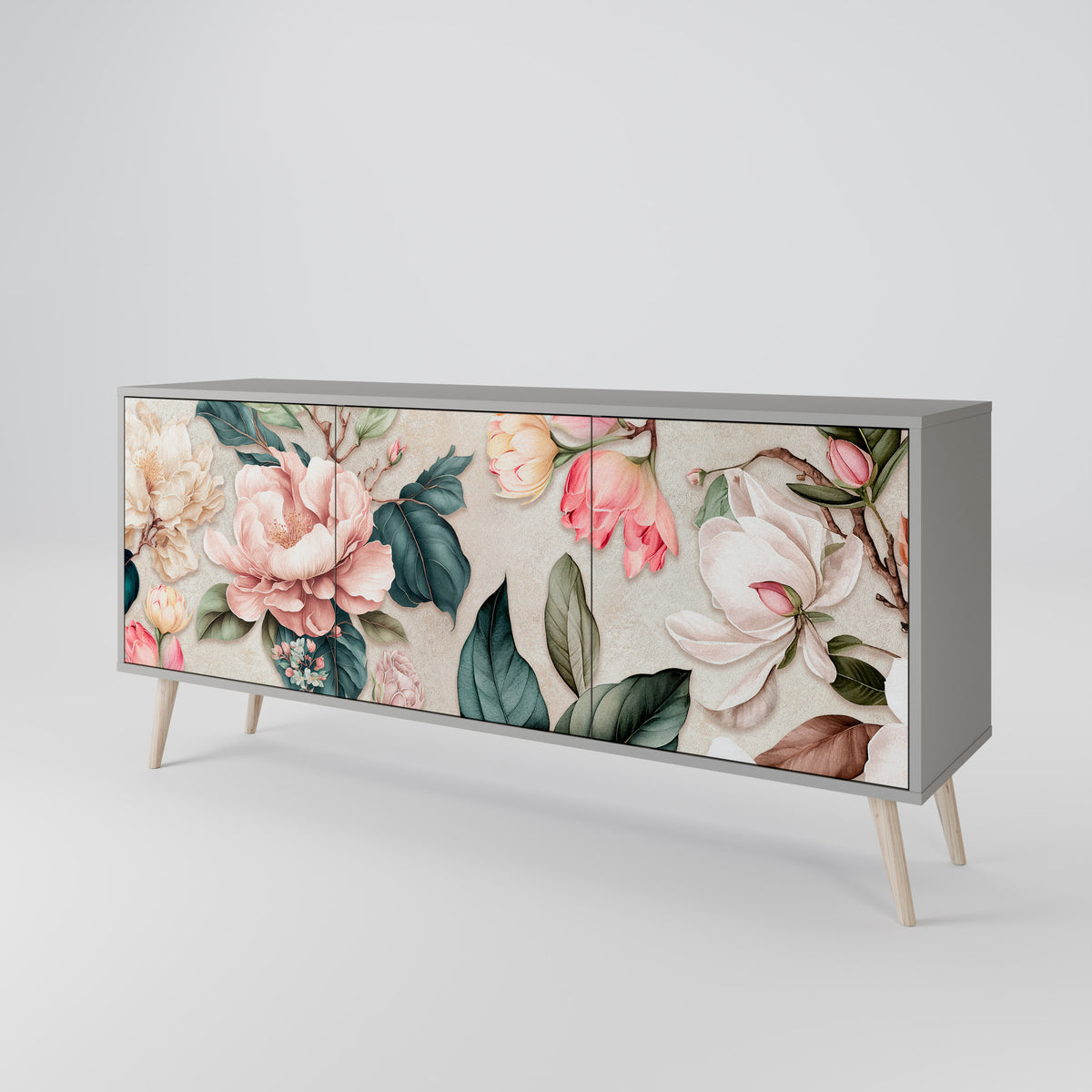 FLORAL GRACE Třídveřová komoda