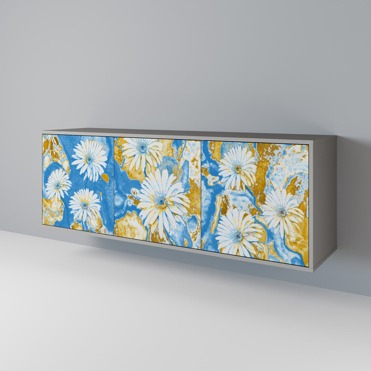 DAISY LUXE Třídveřová komoda