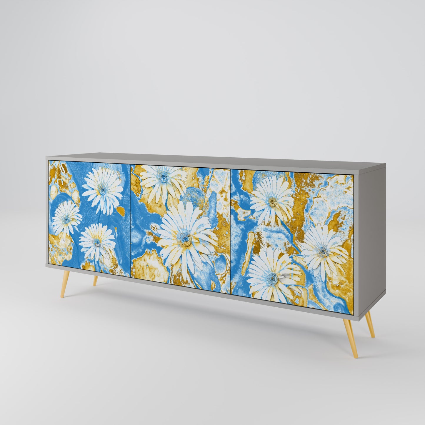 DAISY LUXE Třídveřová komoda