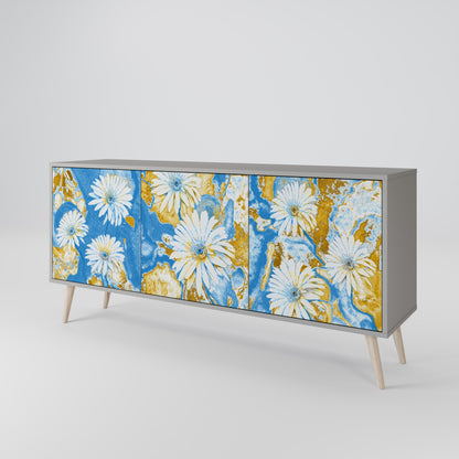 DAISY LUXE Třídveřová komoda