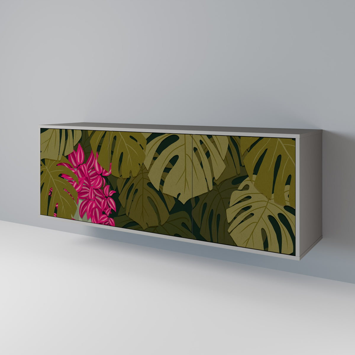 TROPICAL BEAUTY Třídveřová komoda