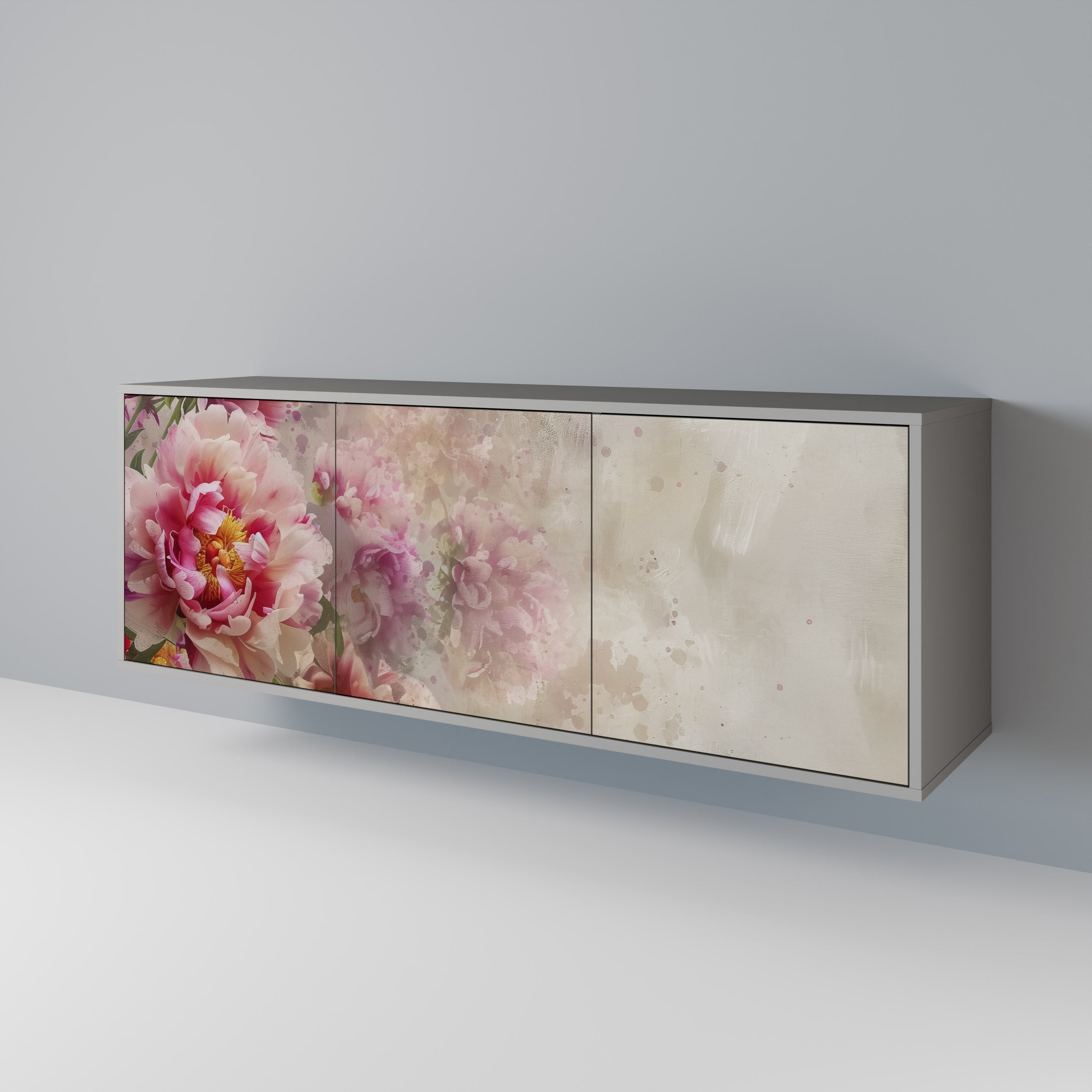 PEONY WHISPER 3-Door Sideboard