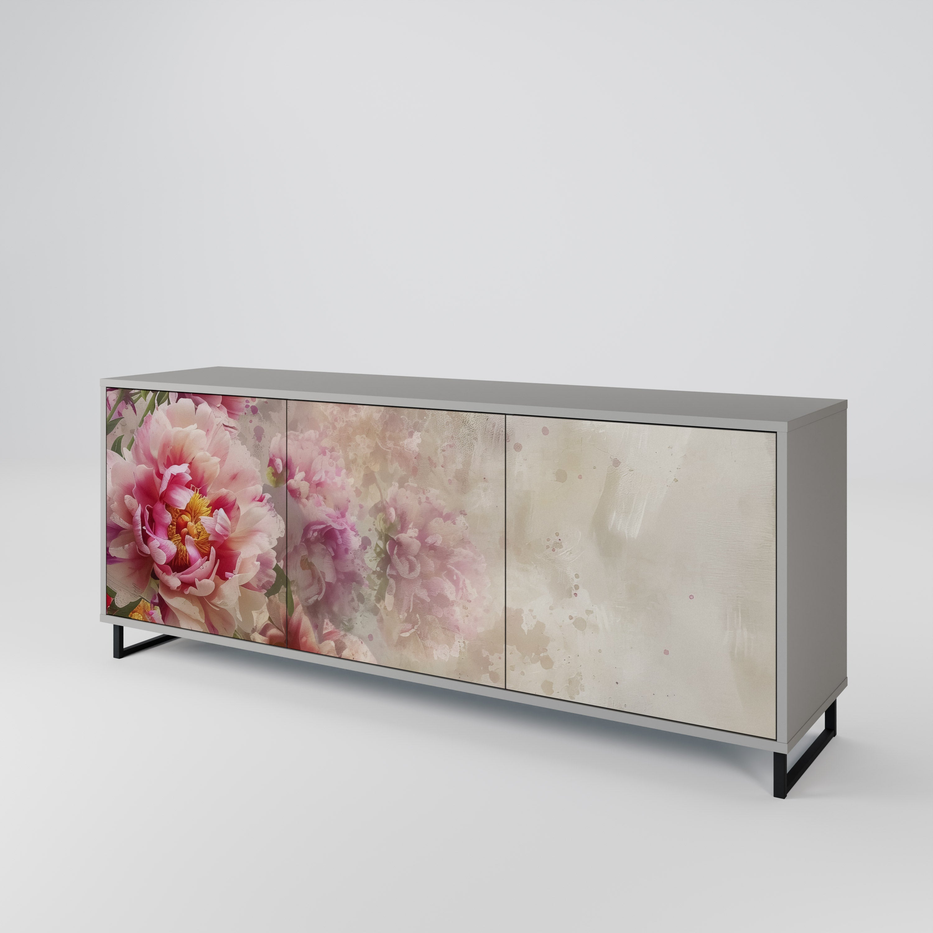 PEONY WHISPER 3-Door Sideboard