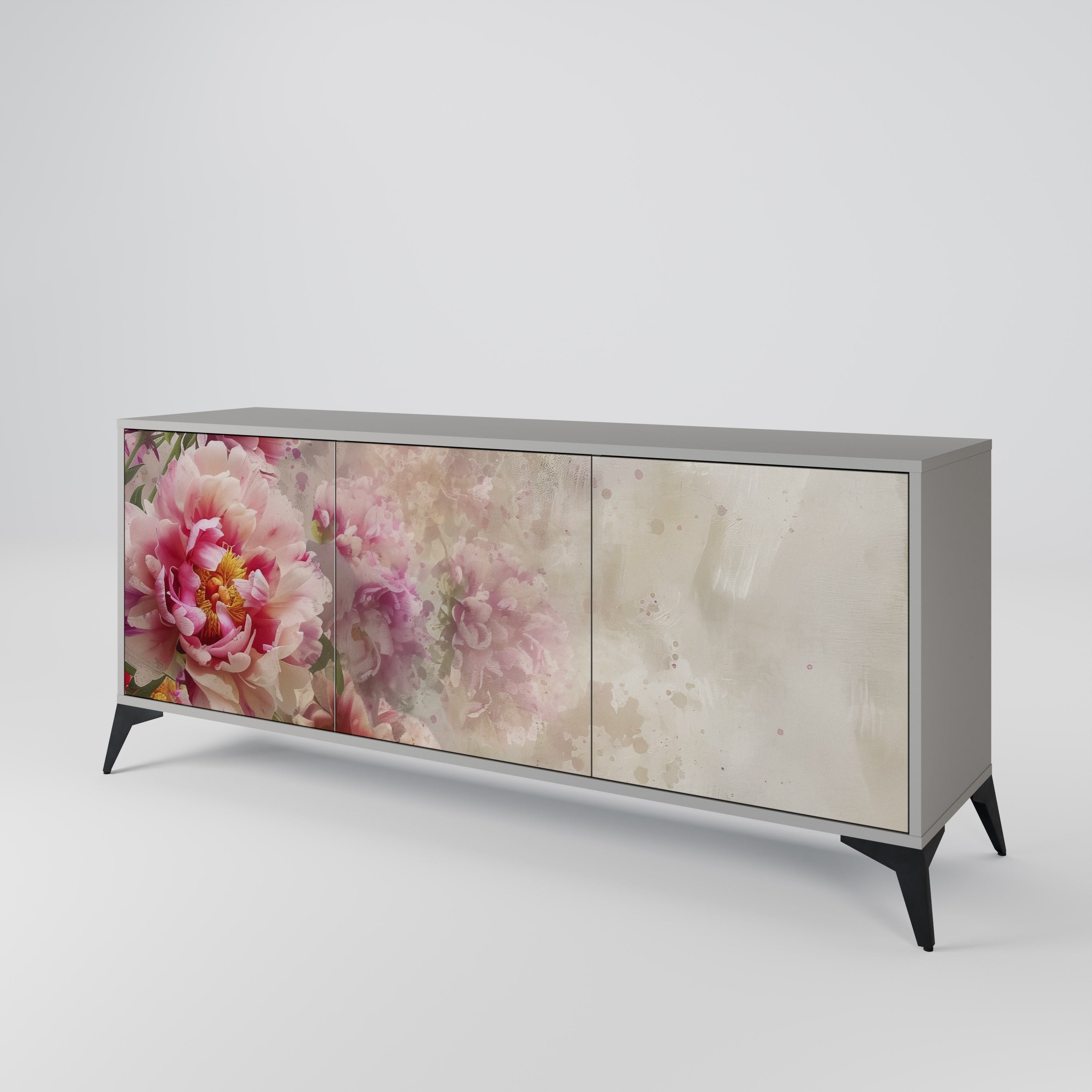 PEONY WHISPER 3-Door Sideboard