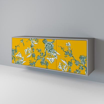 YELLOW CHINOISERIE Třídveřová komoda