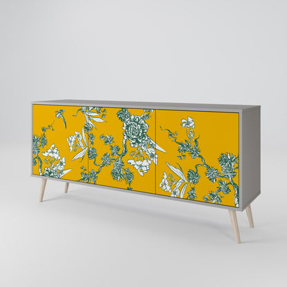 YELLOW CHINOISERIE Třídveřová komoda