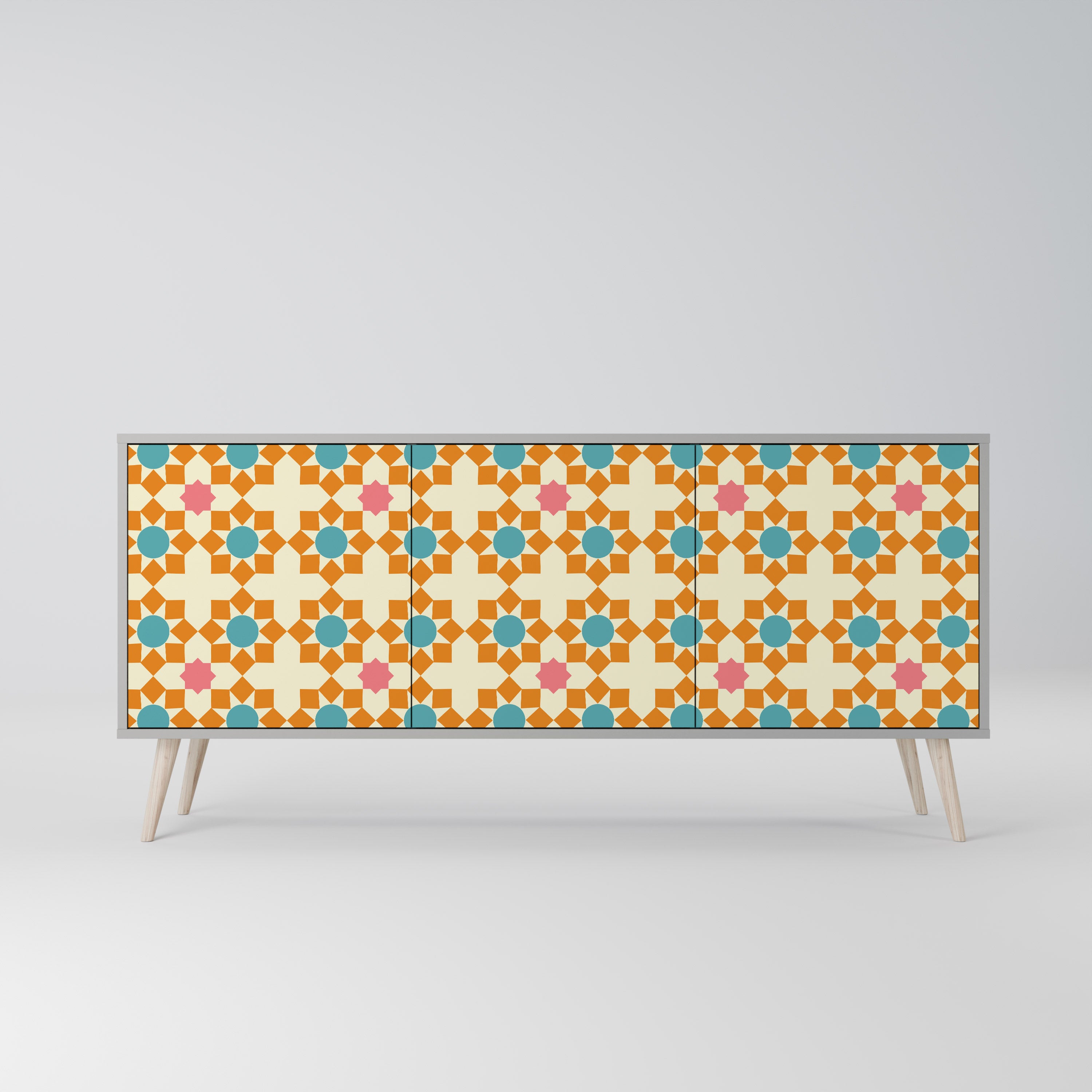 FLORAL DECOR 3-Door Sideboard