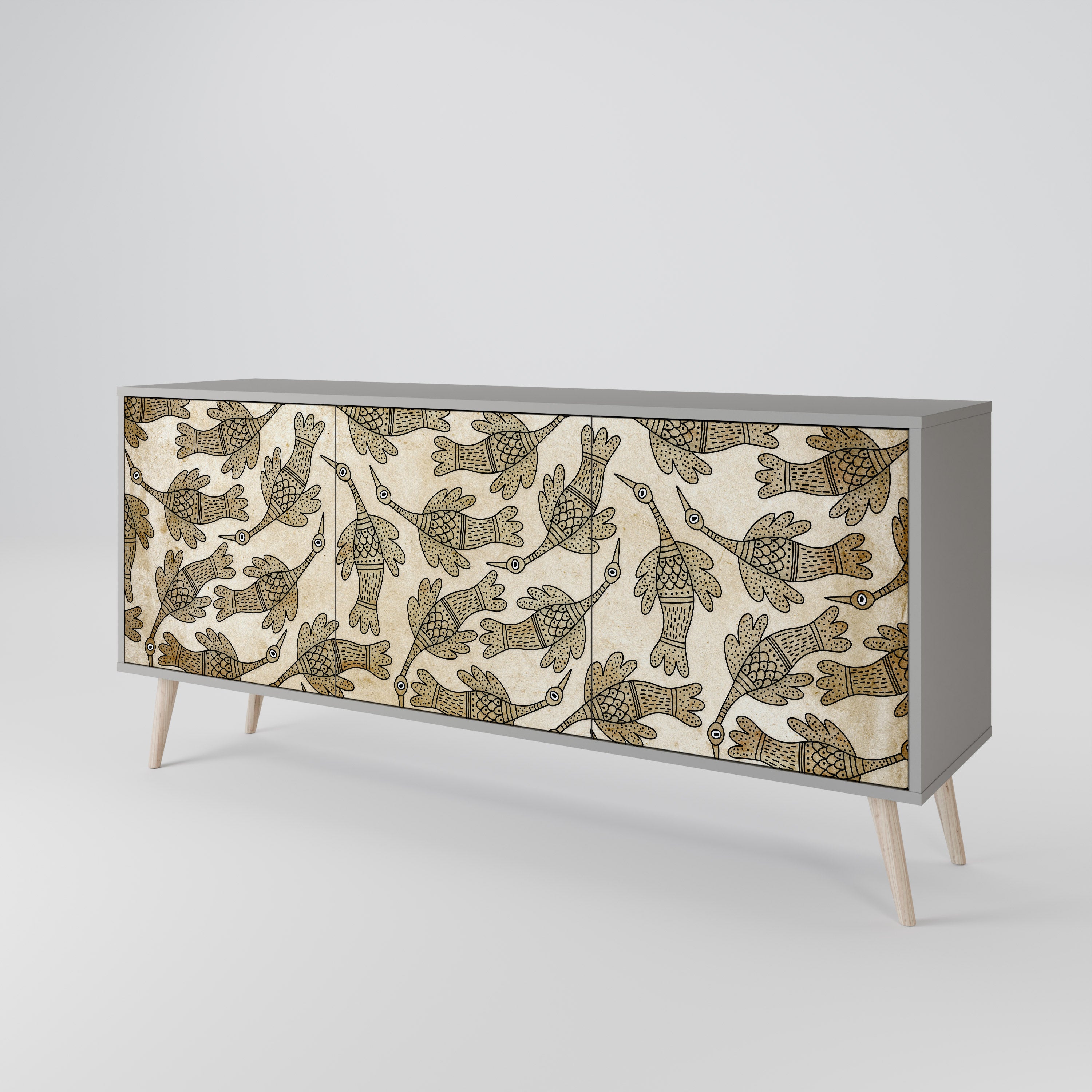 ALMONDINE SONGBIRD 3-Door Sideboard