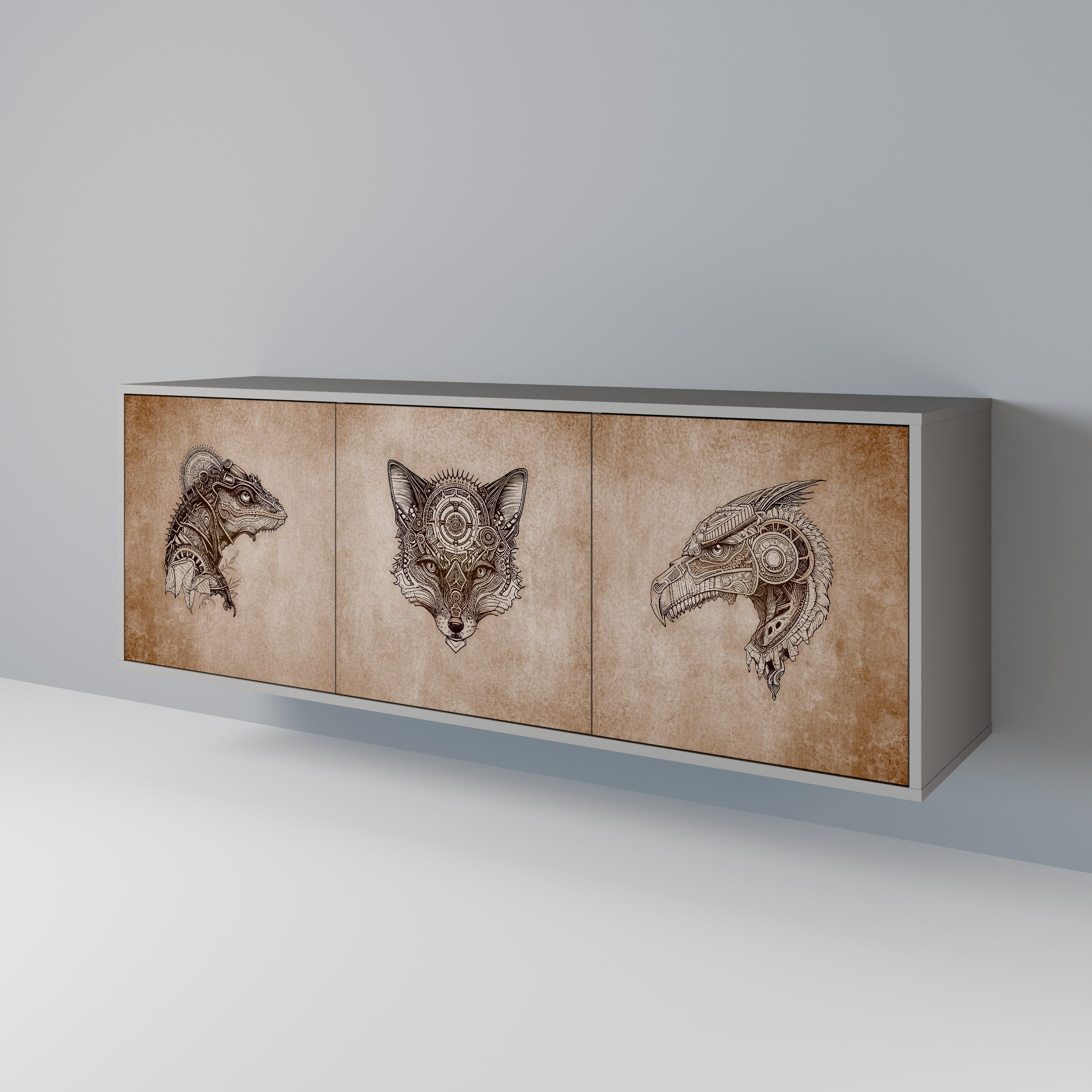 STEAMPUNK CLAN 3-Door Sideboard