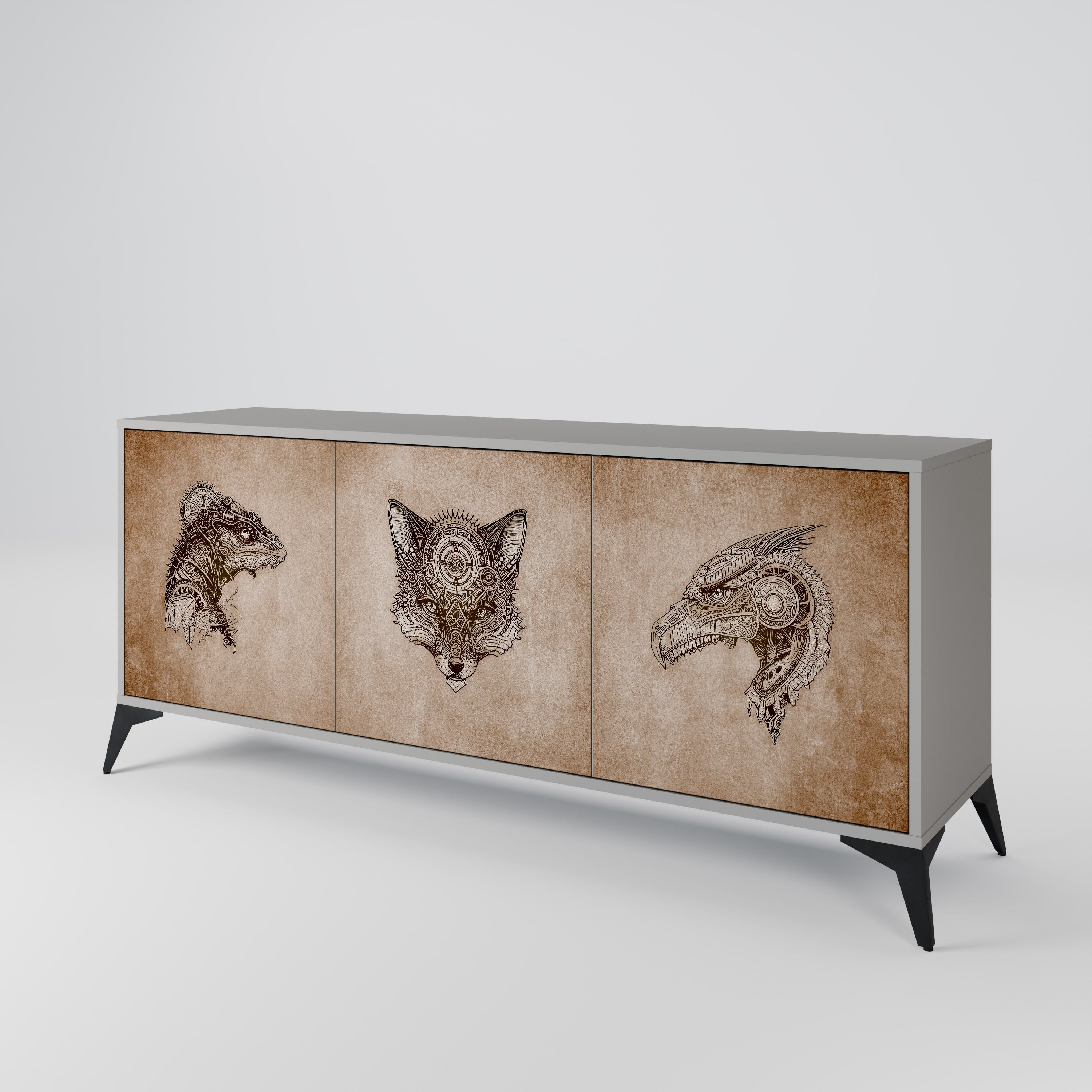 STEAMPUNK CLAN 3-Door Sideboard