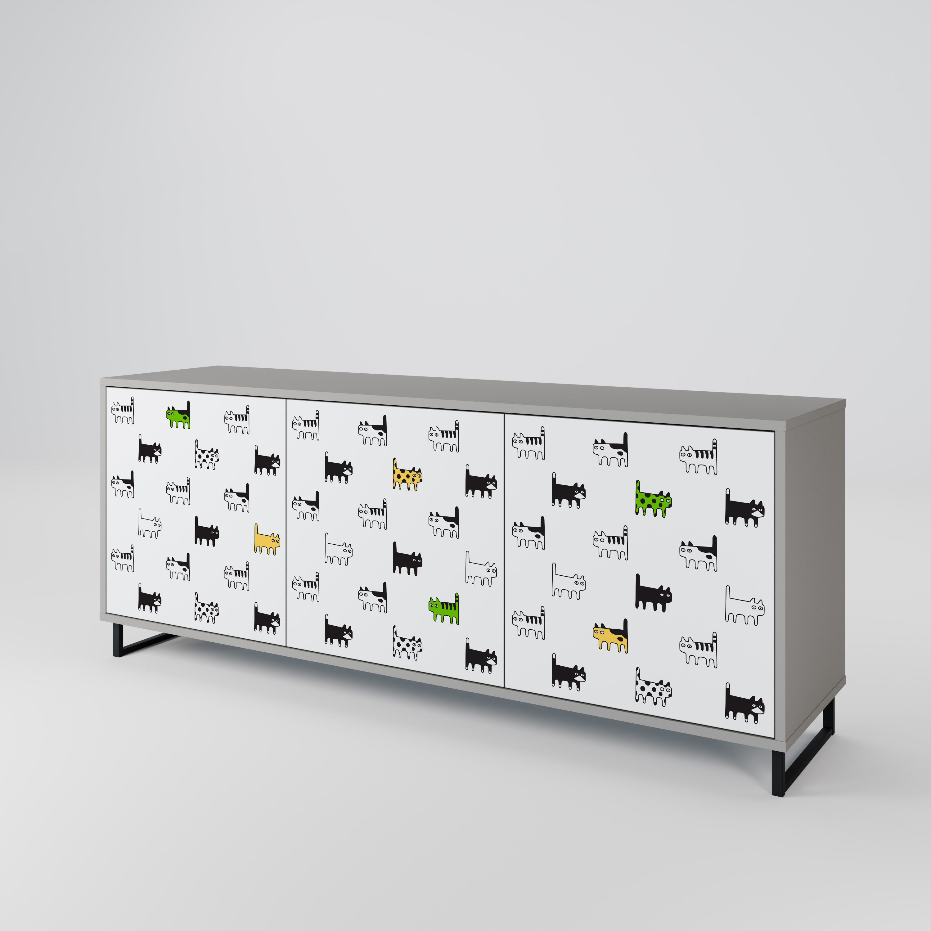 CATS COMPILATION 3-Door Sideboard