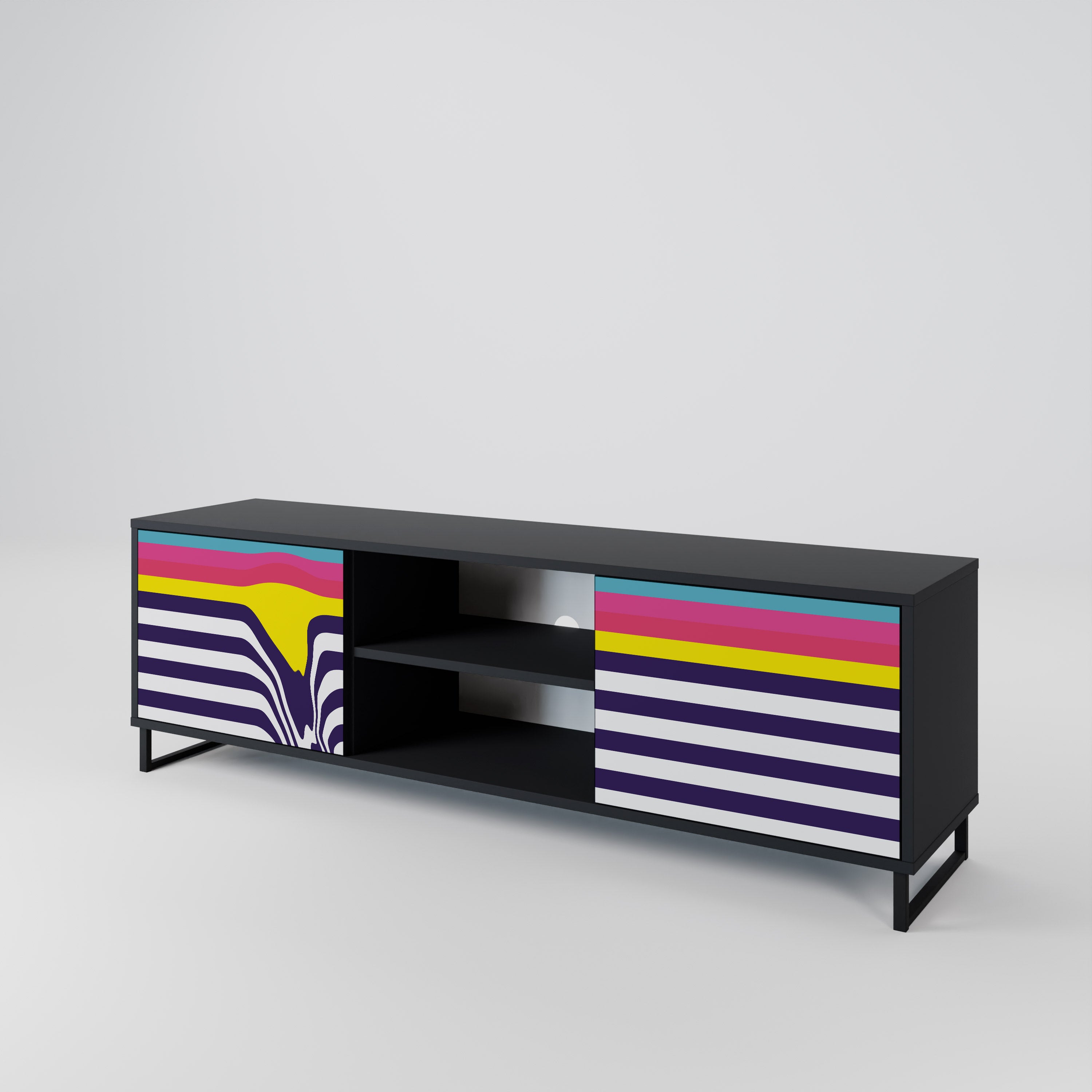 COLORFUL DIVERSION 2-Door TV Cabinet