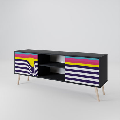 COLORFUL DIVERSION Dvoudveřový TV stolek
