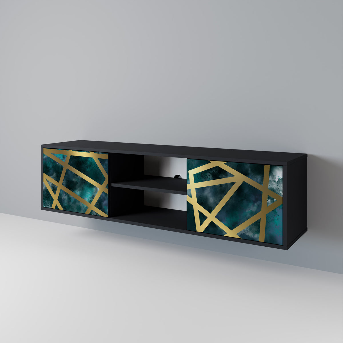 THE LABYRINTH OF GOLD Dvoudveřový TV stolek