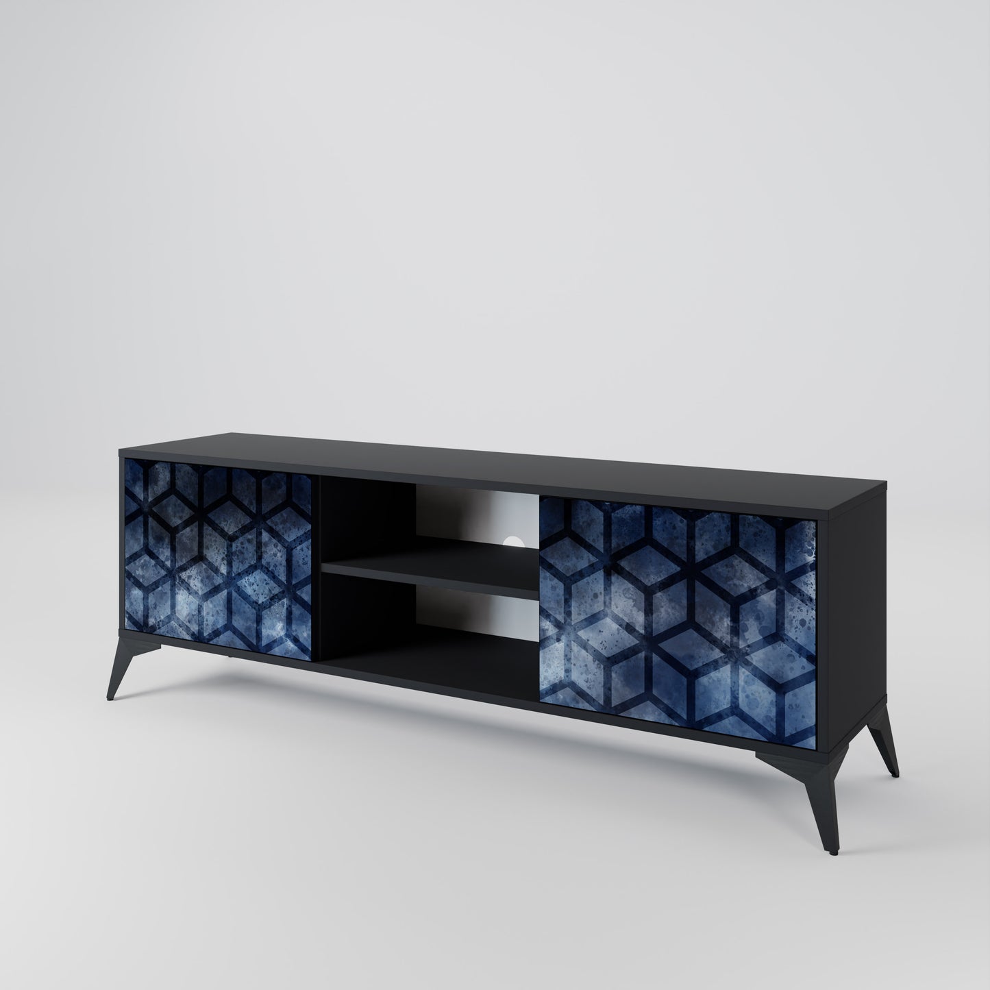 CUBIC MIST Dvoudveřový TV stolek