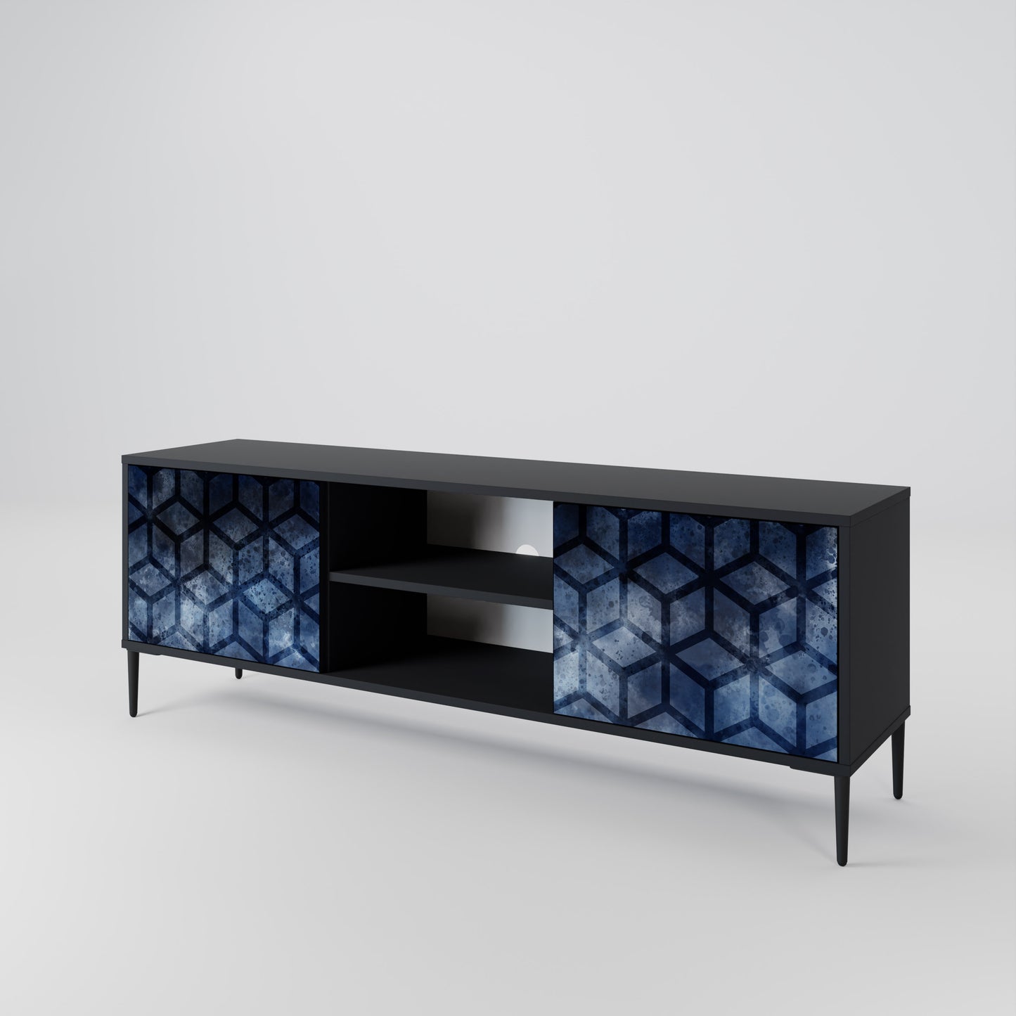CUBIC MIST Dvoudveřový TV stolek