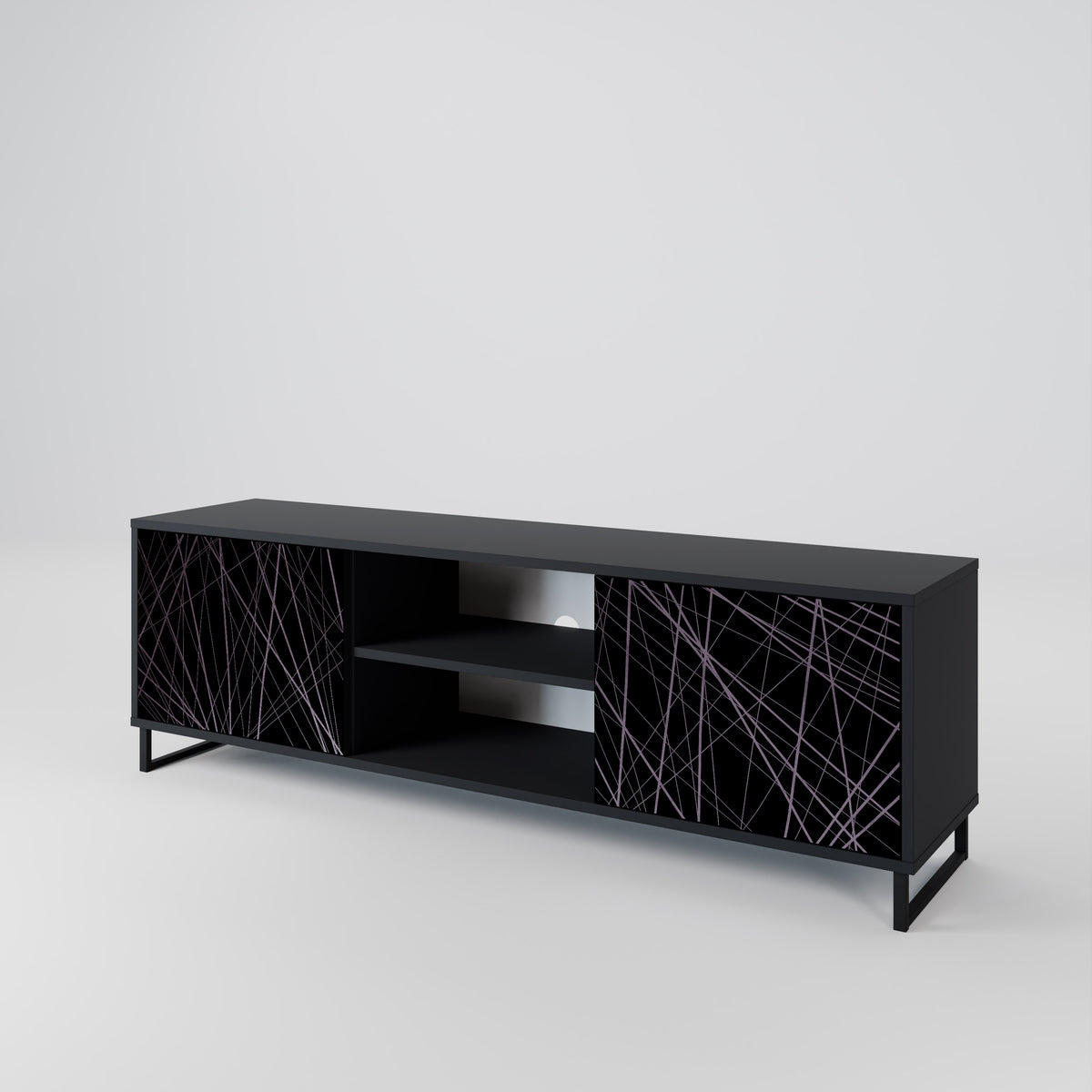 SHIMMER SPIDERGRAM Dvoudveřový TV stolek
