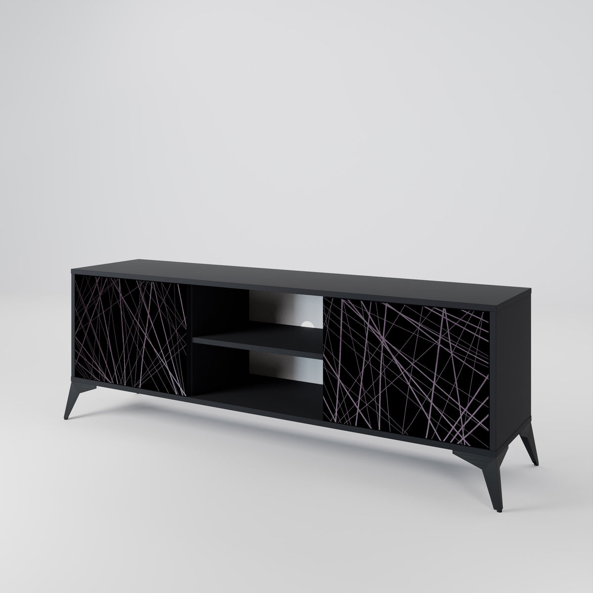 SHIMMER SPIDERGRAM Dvoudveřový TV stolek