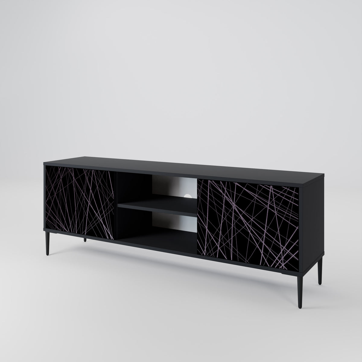 SHIMMER SPIDERGRAM Dvoudveřový TV stolek