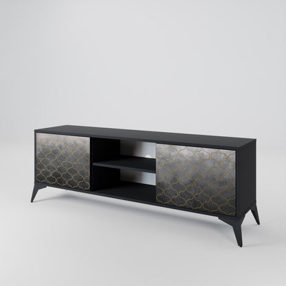 TESSELATED GRAYISH Dvoudveřový TV stolek