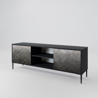 TESSELATED GRAYISH Dvoudveřový TV stolek