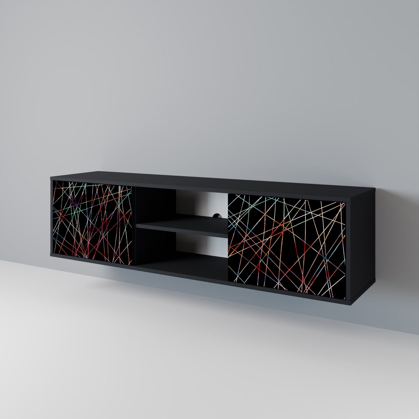 LUMINOUS SNARE Dvoudveřový TV stolek