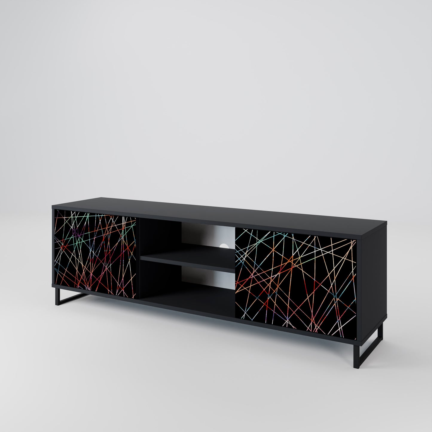 LUMINOUS SNARE Dvoudveřový TV stolek