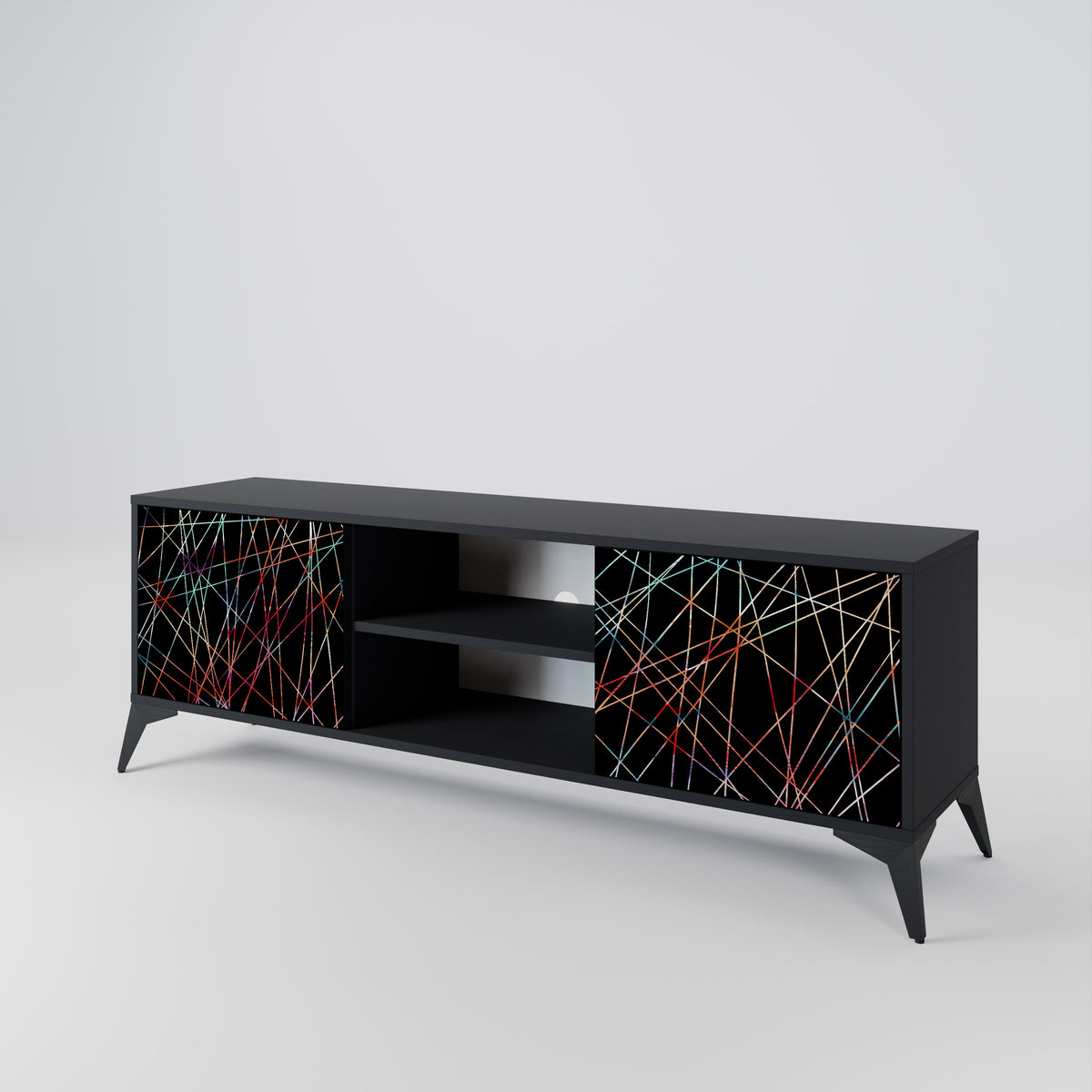 LUMINOUS SNARE Dvoudveřový TV stolek