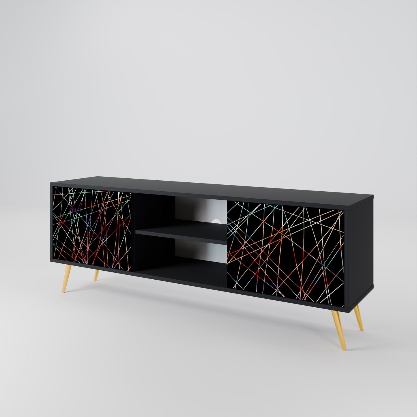 LUMINOUS SNARE Dvoudveřový TV stolek