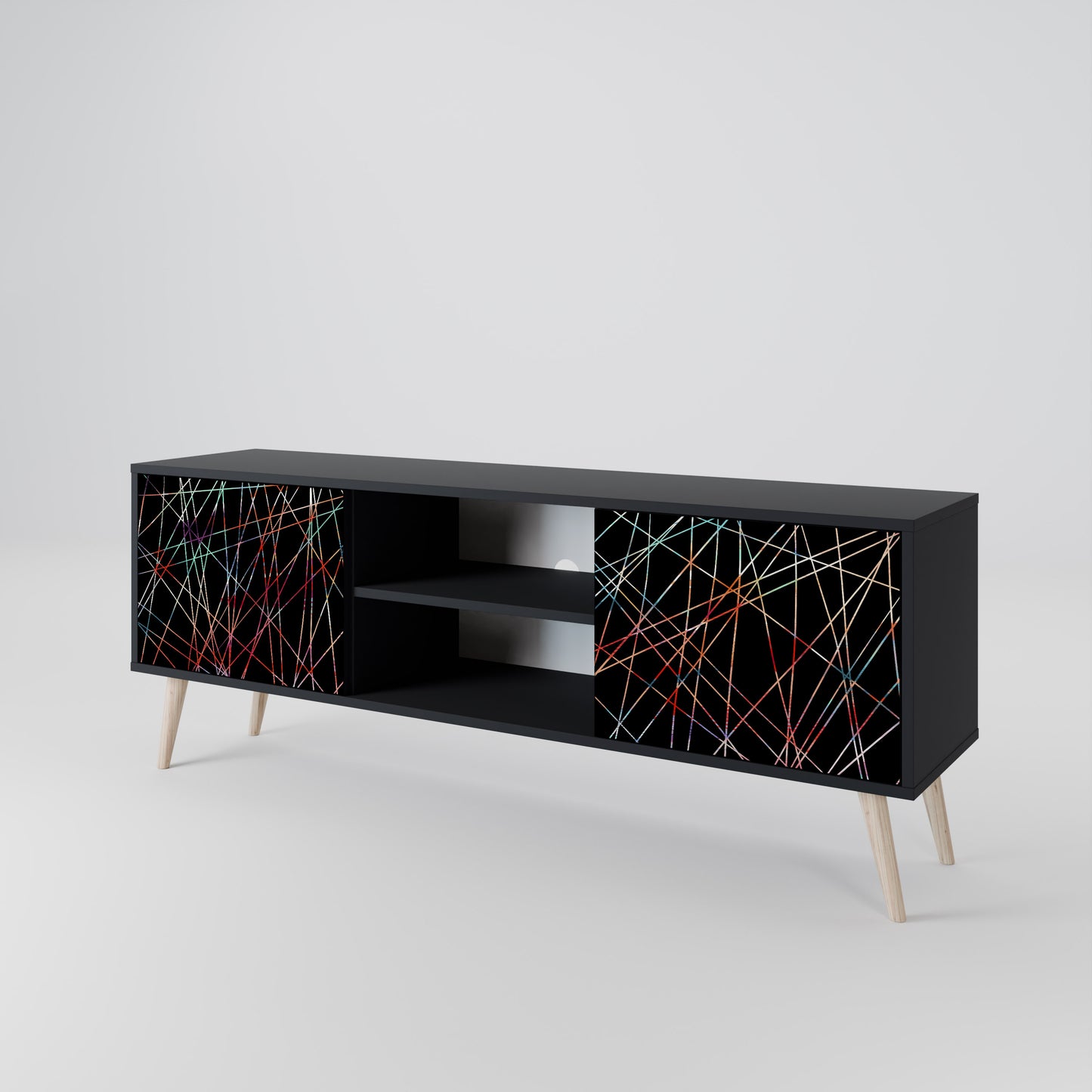 LUMINOUS SNARE Dvoudveřový TV stolek
