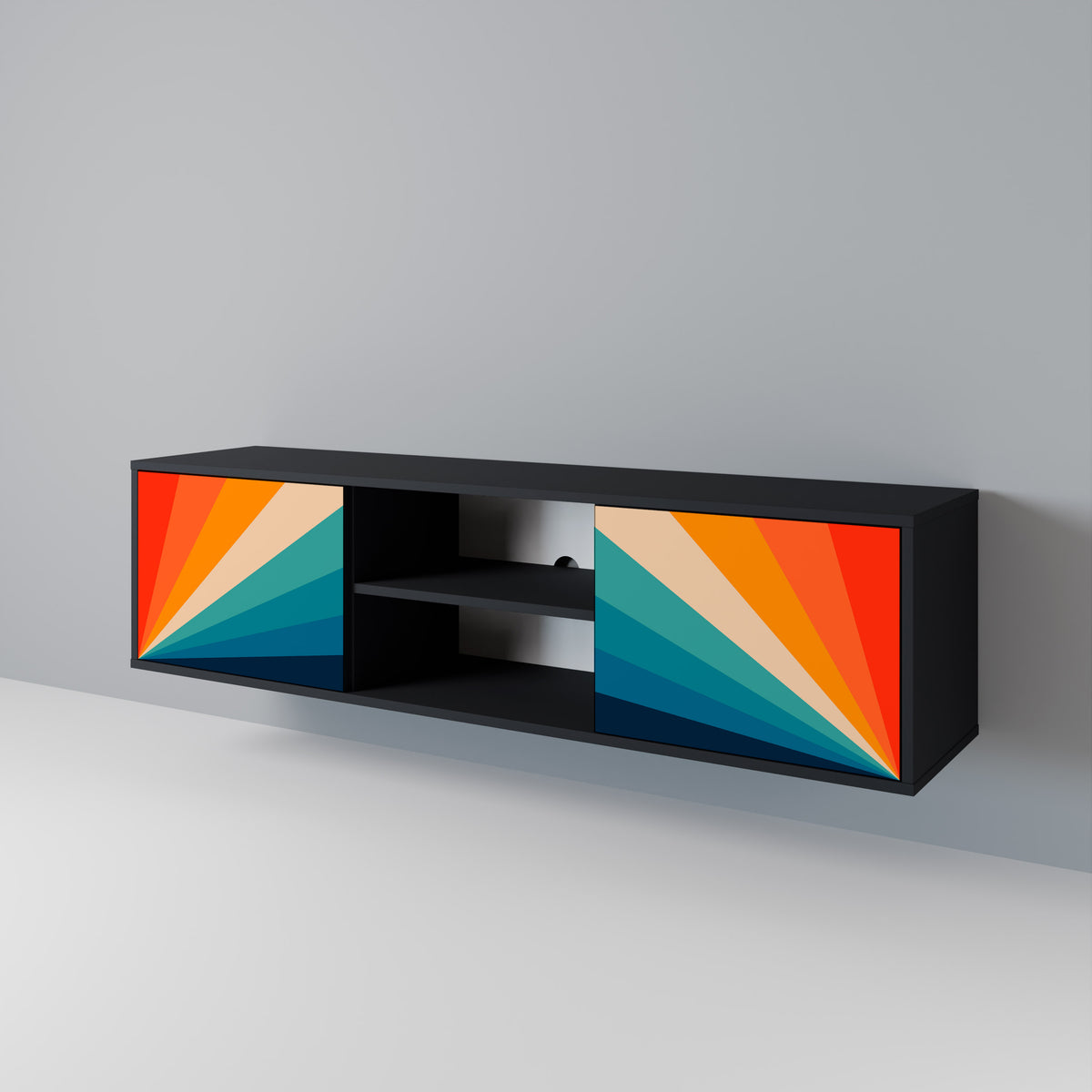 PRISM CONCUSSION Dvoudveřový TV stolek