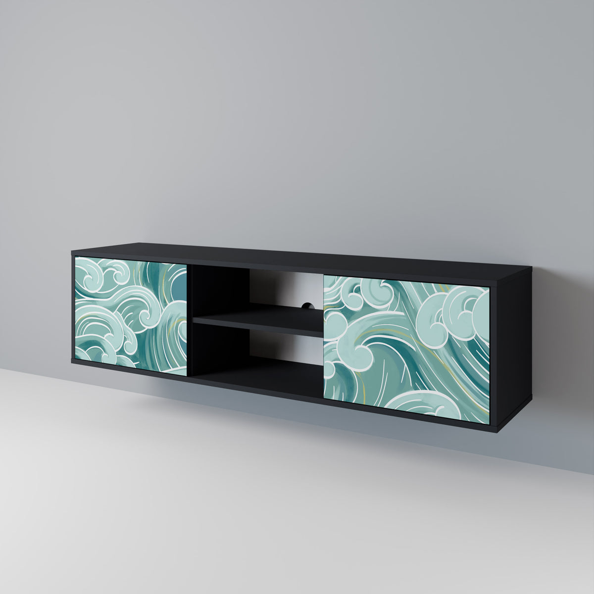 ASIAN SWAY Dvoudveřový TV stolek