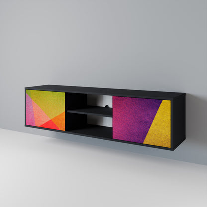 VIVID GEOMETRY Dvoudveřový TV stolek