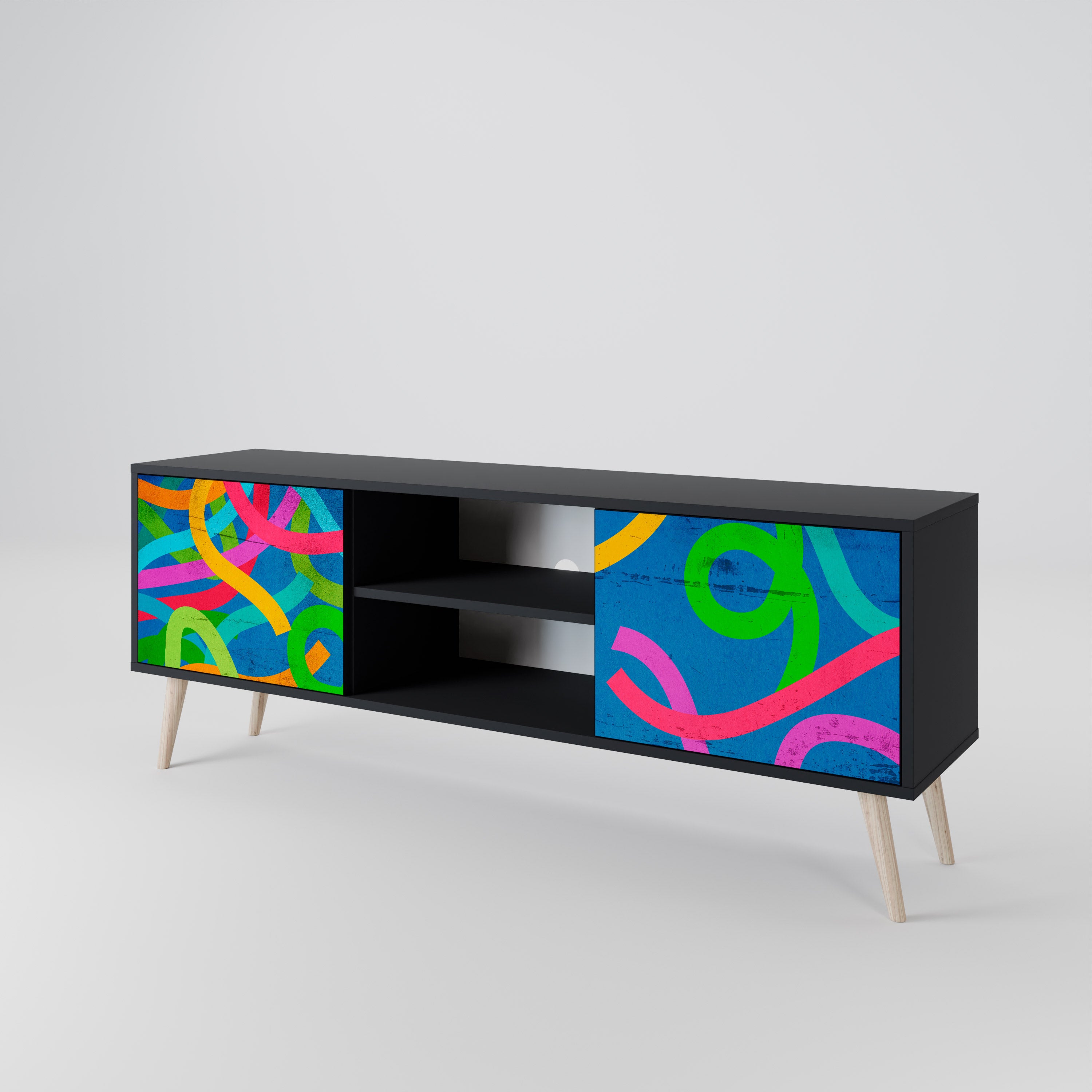 STREAMER TANGLE Dvoudveřový TV stolek