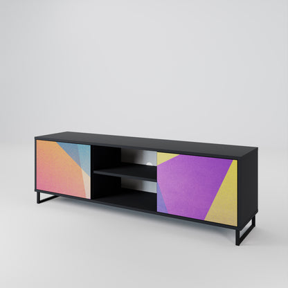 BRIGHT GEOMETRY Dvoudveřový TV stolek