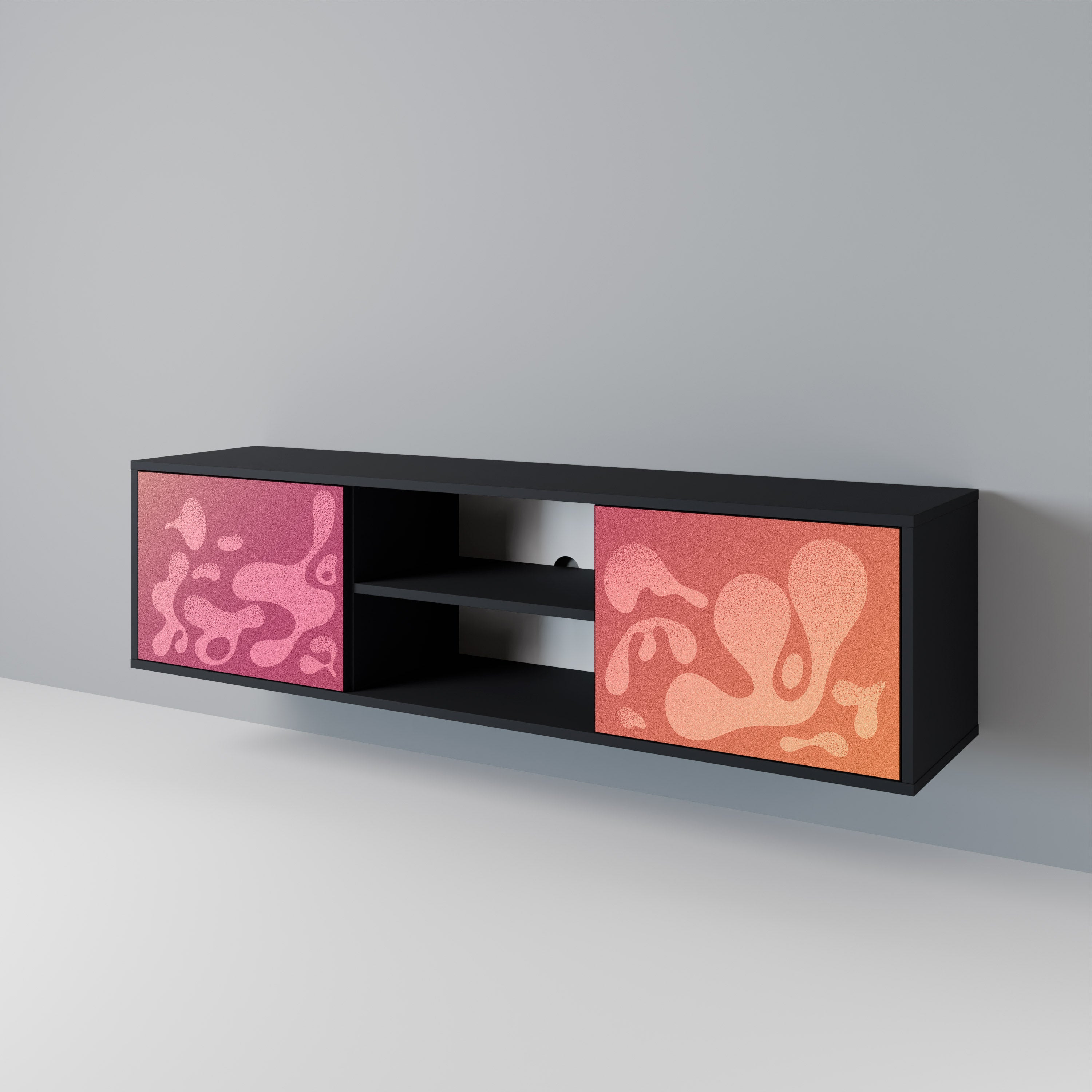 IRREGULAR PINK 2-Door TV Cabinet