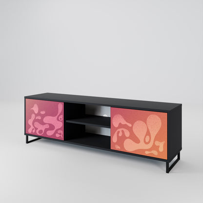 IRREGULAR PINK Dvoudveřový TV stolek