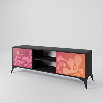 IRREGULAR PINK Dvoudveřový TV stolek