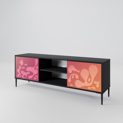 IRREGULAR PINK Dvoudveřový TV stolek
